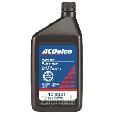 Купить моторное масло Ac delco Motor Oil SAE 5W-20 10-9031 в интернет-магазине в Твери