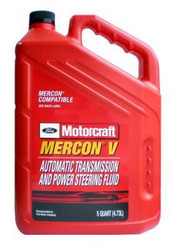    Ford Motorcraft Mercon V AutoMatic Transmission AND Power Steering Fluid, XT55QM  -  