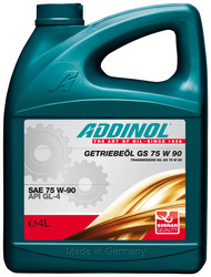 Купить трансмиссионное масло Addinol Трансмиссионное масло Getriebeol GS SAE 75W-90 (4л), 4014766250216 в интернет-магазине в Твери